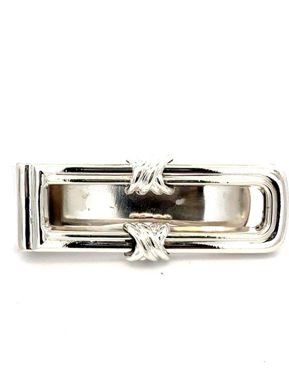 Tiffany & Co Estate Signature X Series Money Clip Sterling Silver TIF1000